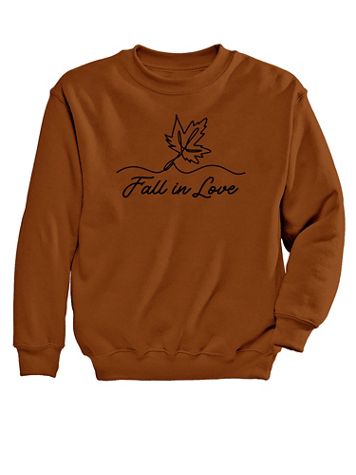 Fall in Love Graphic Sweatshirt - Image 1 of 1
