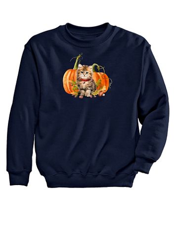 Golden Kitty Graphic Sweatshirt - Image 1 of 1