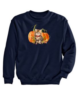 Golden Kitty Graphic Sweatshirt