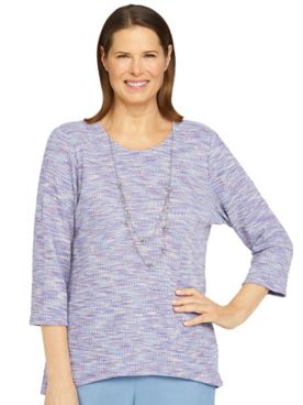 Alfred Dunner® Victoria Falls Texture Knit Top