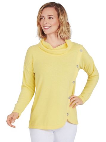 Ruby Rd® Cozy Up Button Detail Top - Image 1 of 9