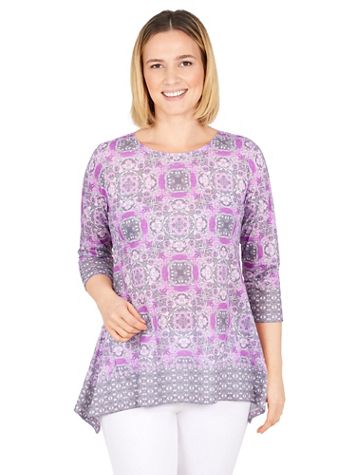 Ruby Rd® Border Print Top - Image 1 of 2
