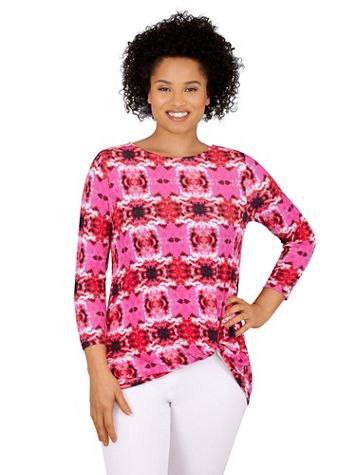 Ruby Rd® Tie Dye Twist Front Top - Image 1 of 2