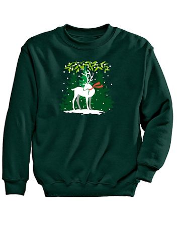Deer Graphic Sweatshirt - Image 1 of 1