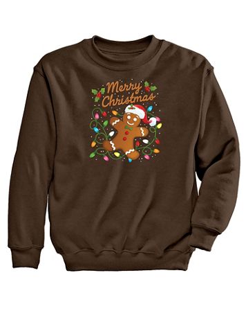 Gingerbread Graphic Sweatshirt - Image 1 of 1