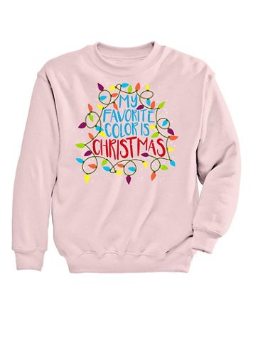 Christmas Colors Graphic Sweatshirt - Image 2 of 2