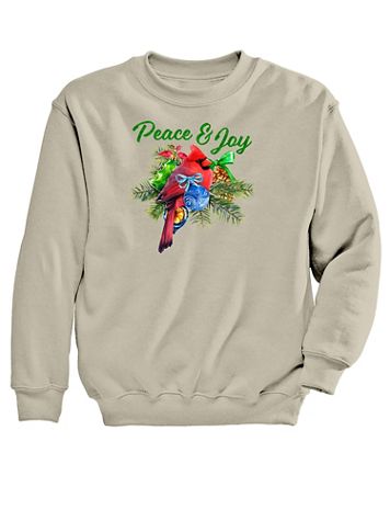 Peace and Joy Graphic Sweatshirt - Image 1 of 1