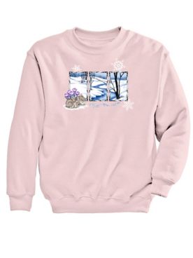 Winter Bunny Graphic Sweatshirt