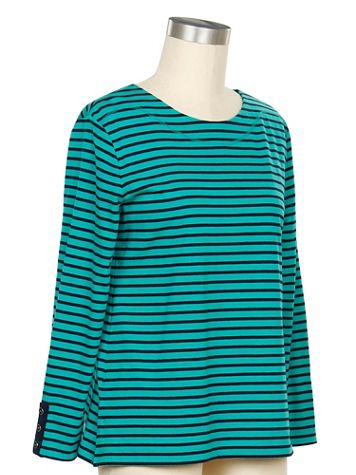 Southern Lady Cozy Living Stripe Top - Image 2 of 2