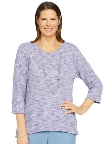 Alfred Dunner® Victoria Falls Texture Knit Top - Image 1 of 5