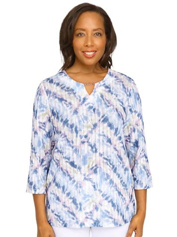 Alfred Dunner® Shenandoah Valley Texture Knit Top - Image 1 of 4
