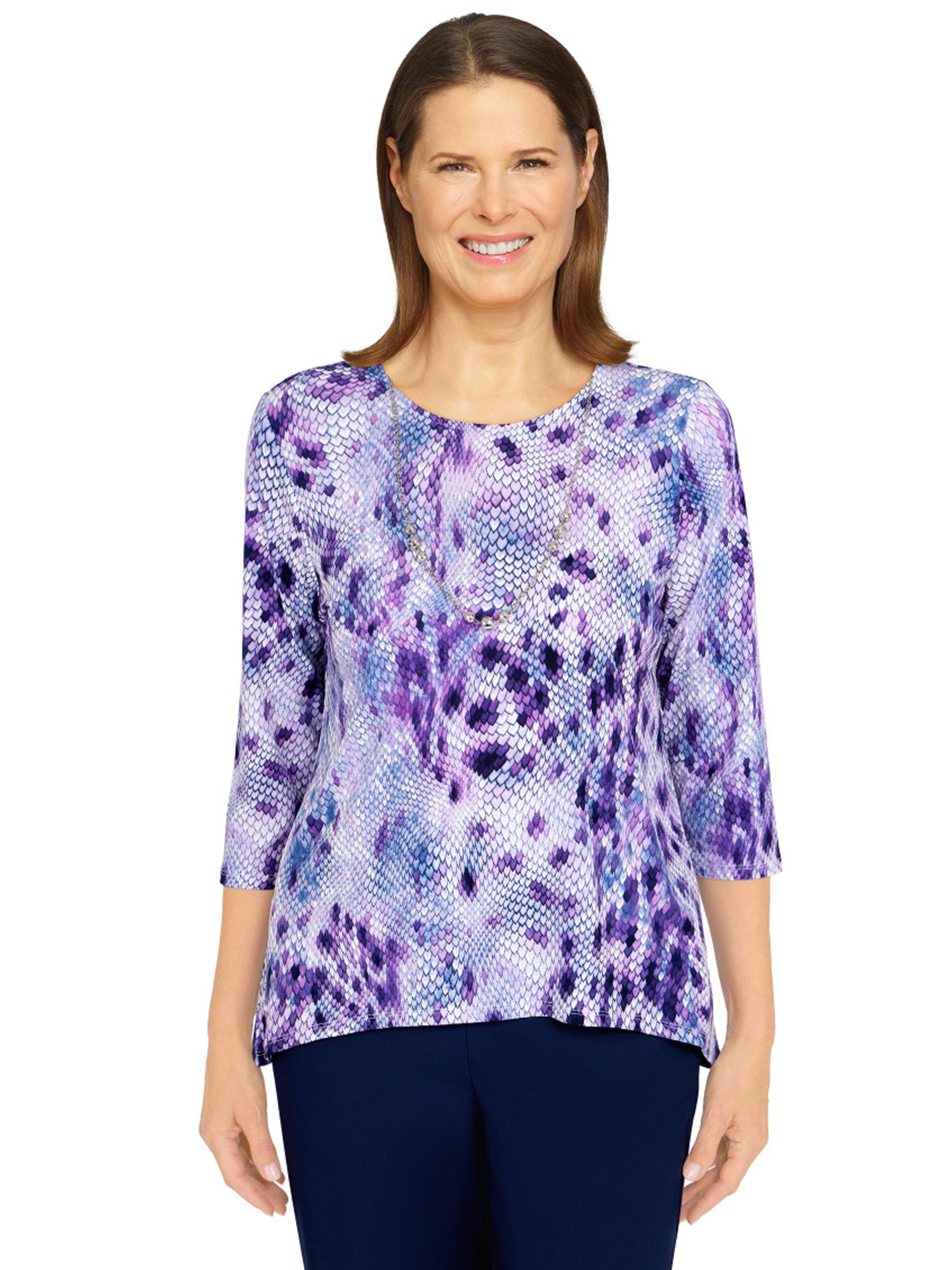 Alfred Dunner® Picture Perfect Lace Trim Top