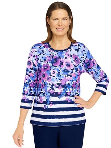 Alfred Dunner® Picture Perfect Cascading Top - Blair