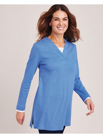 Essential Knit Layered Look Tunic - Image 8 of 9