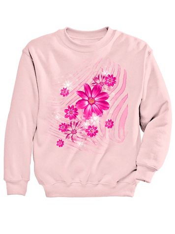 Floral Spray Graphic Sweatshirt - Image 2 of 2