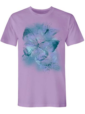 Watercolor Butterfly Graphic Tee - Image 2 of 2