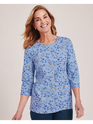 Three-Quarter Sleeve Anytime Tee - Image 1 of 18