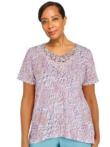 Alfred Dunner® Isle Of Capri Animal Print Top - Image 1 of 1