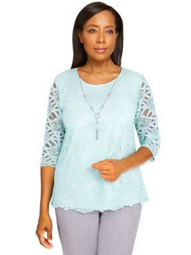 Alfred Dunner® Ladylike Lined Lace Top