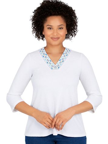Ruby Rd® Pacific Muse Textured Jacquard Top - Image 2 of 2