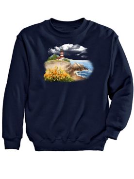 Scenic Lighthouse Graphic Sweatshirt