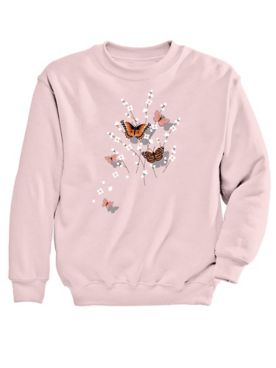 Butterfly Shadows Graphic Sweatshirt