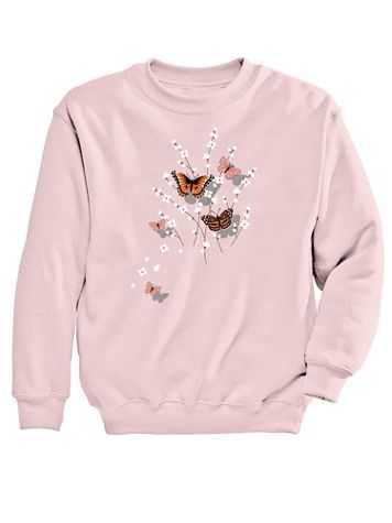 Butterfly Shadows Graphic Sweatshirt - Image 2 of 2