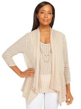 Alfred Dunner® Best Dressed Rib Stripe Two For One