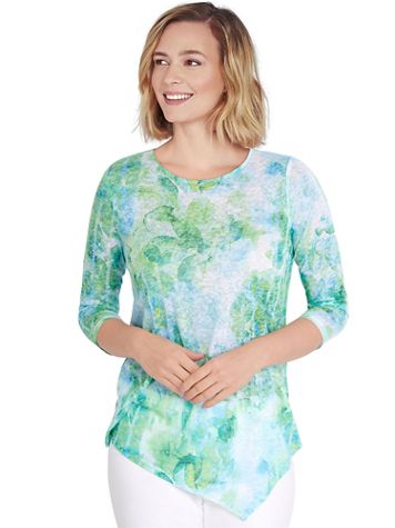 Ruby Rd® Shadow Floral Top - Image 1 of 3