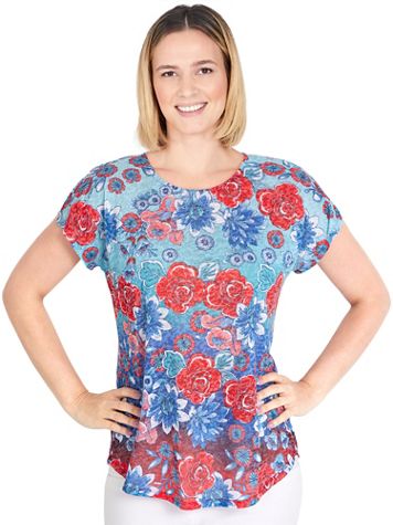 Ruby Rd® Ombre Floral Top - Image 1 of 4