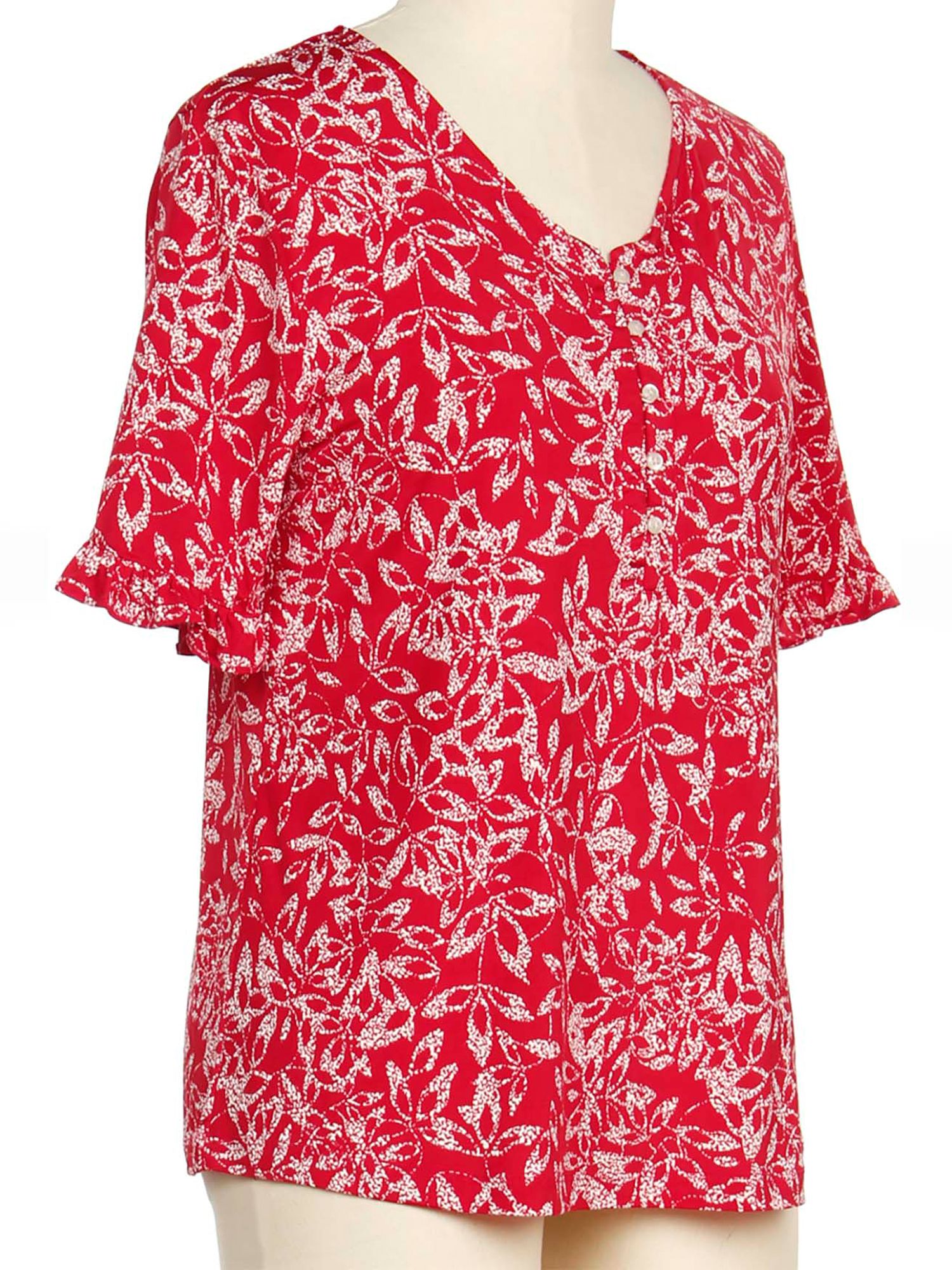 Seven Forty Two Short Sleeve Morgan Print Top