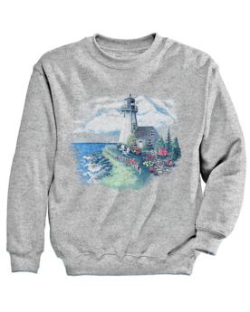 Summer Lighthouse Graphic Sweatshirt