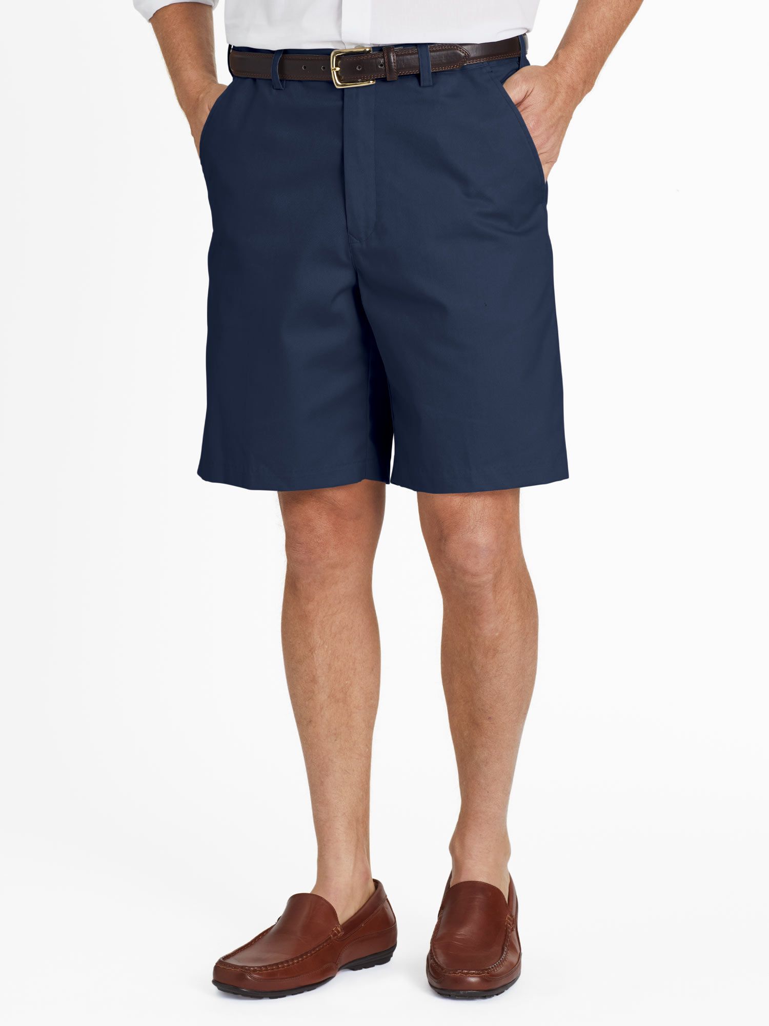 John Blair Adjust-A-Band Relaxed-Fit Plain-Front Shorts