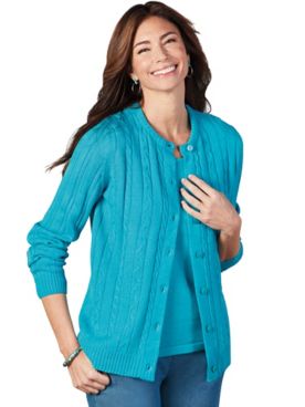 Haband Women’s Classic Cable Cardigan