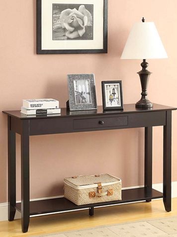 American Heritage 1 Drawer Console Table with Shelf - Image 1 of 7