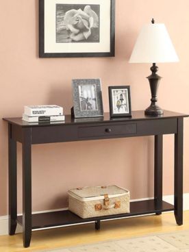 American Heritage Console Table with Shelves