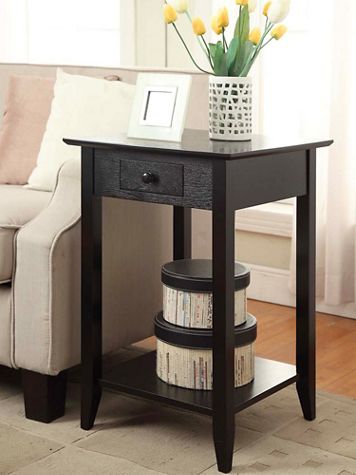 American Heritage 1 Drawer End Table with Shelf - Image 1 of 6