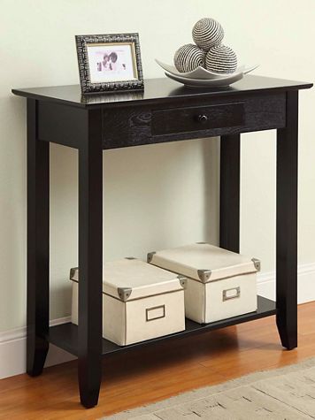 American Heritage 1 Drawer Hall Table with Shelf - Image 1 of 8