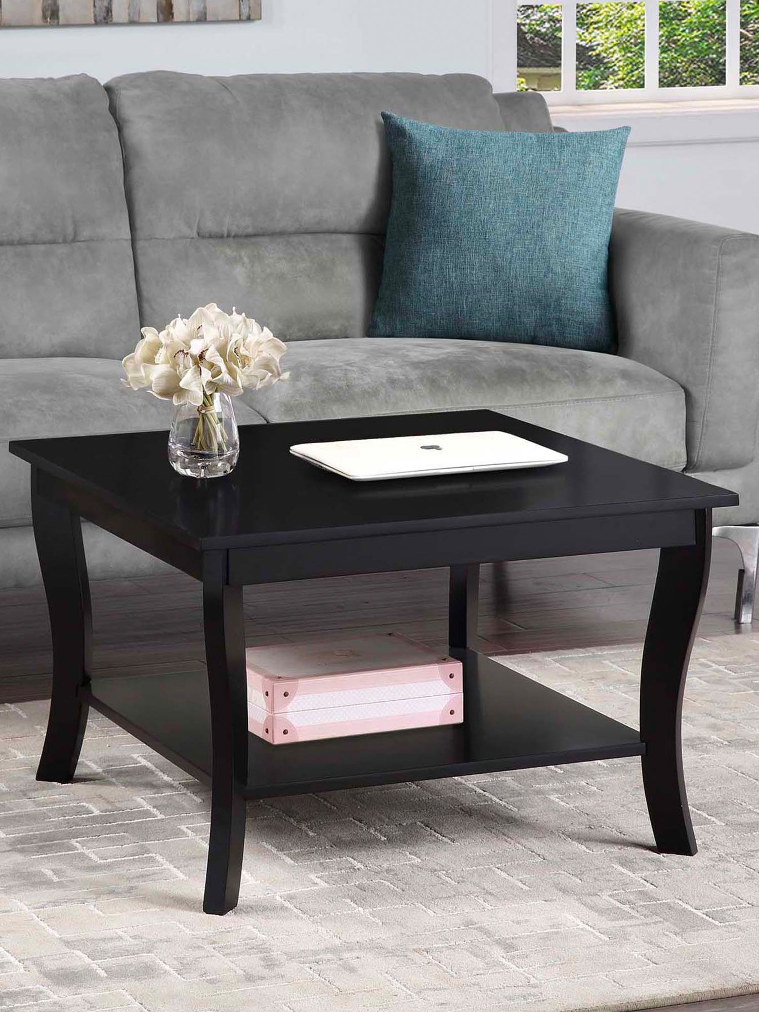 American Heritage Square Coffee Table with Shelf