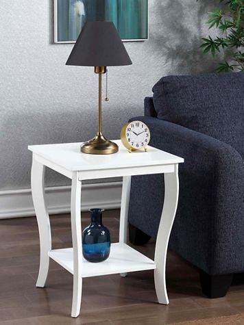 American Heritage Square End Table with Shelf - Image 1 of 2