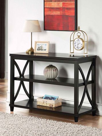 Florence Console Table with Shelves - Image 1 of 5