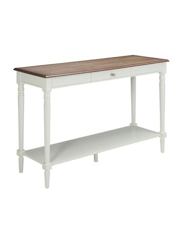 French Country Console Table with Shelf - Image 3 of 3