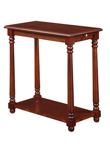 French Country Regent Chairside End Table with Pull-Out Shelf - Image 1 of 1