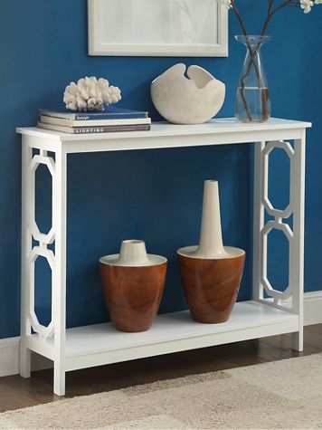 Omega Console Table with Shelf - Image 1 of 12