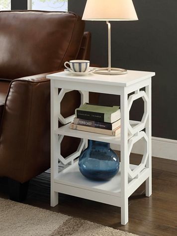 Omega End Table with Shelves - Image 1 of 2
