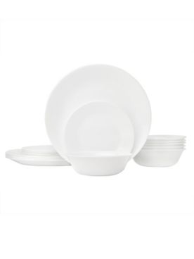 Corelle Livingware White Frost 18pc Round Dinnerware Set