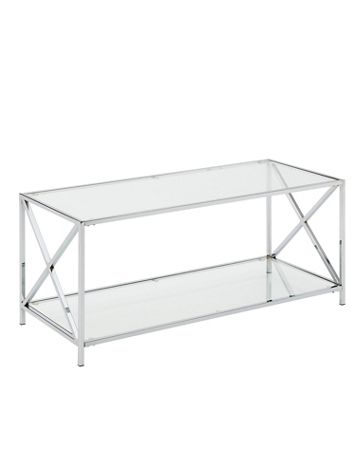 Oxford Chrome Coffee Table with Shelf - Image 3 of 3