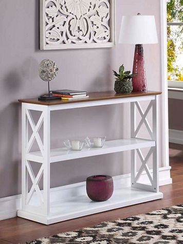 Oxford Deluxe Console Table with Shelves - Image 1 of 2
