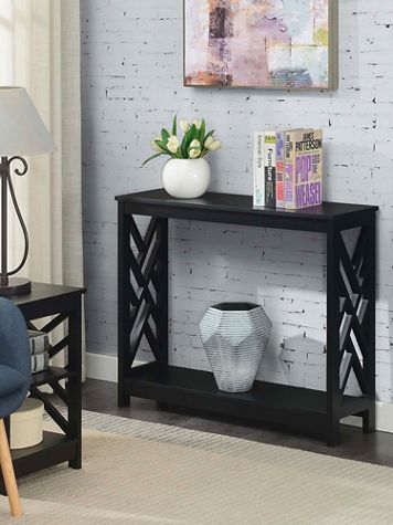 Titan Console Table with Shelf - Image 1 of 5