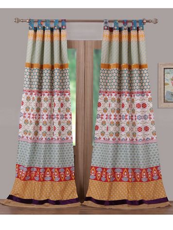 Thalia Panel Pair with Tie Backs - Image 2 of 2